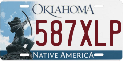 OK license plate 587XLP