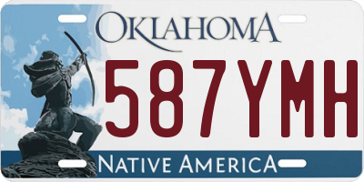OK license plate 587YMH