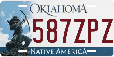 OK license plate 587ZPZ