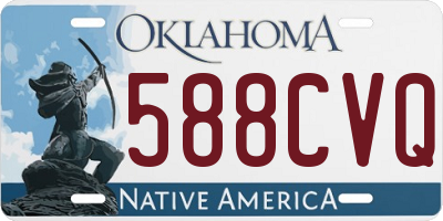 OK license plate 588CVQ