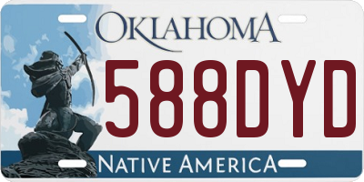 OK license plate 588DYD