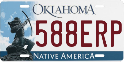 OK license plate 588ERP