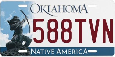 OK license plate 588TVN
