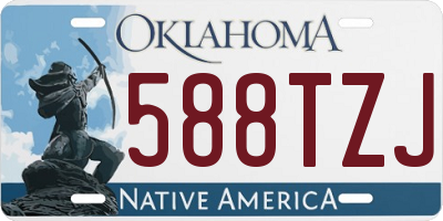 OK license plate 588TZJ
