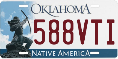 OK license plate 588VTI