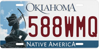 OK license plate 588WMQ