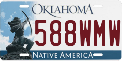 OK license plate 588WMW