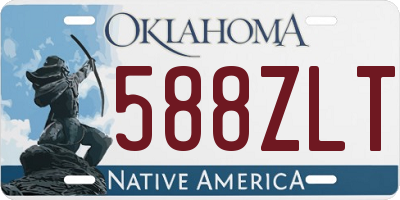 OK license plate 588ZLT