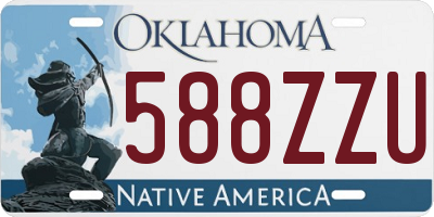 OK license plate 588ZZU