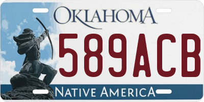 OK license plate 589ACB