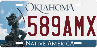 OK license plate 589AMX