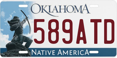 OK license plate 589ATD
