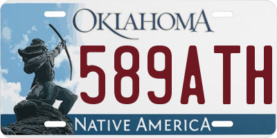 OK license plate 589ATH