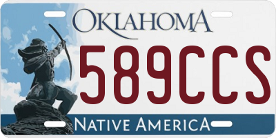 OK license plate 589CCS