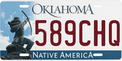 OK license plate 589CHQ