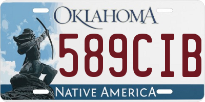 OK license plate 589CIB