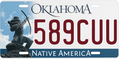 OK license plate 589CUU