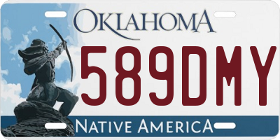 OK license plate 589DMY