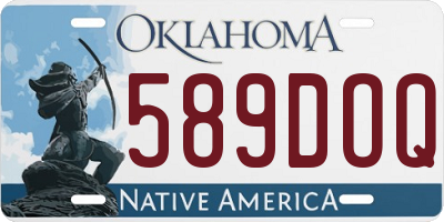 OK license plate 589DOQ