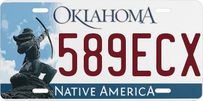 OK license plate 589ECX