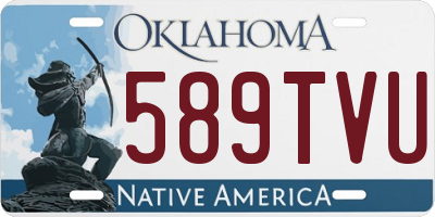 OK license plate 589TVU