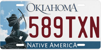 OK license plate 589TXN