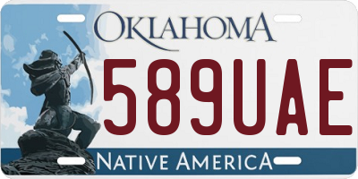 OK license plate 589UAE
