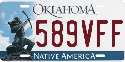 OK license plate 589VFF