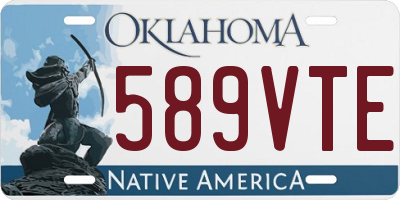 OK license plate 589VTE