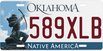 OK license plate 589XLB