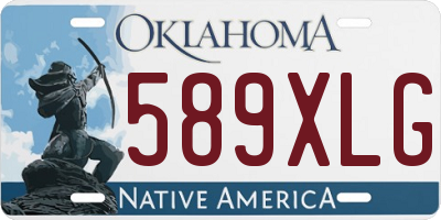 OK license plate 589XLG