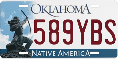 OK license plate 589YBS
