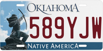 OK license plate 589YJW