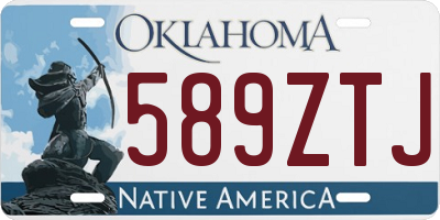 OK license plate 589ZTJ