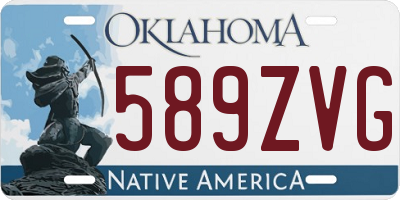 OK license plate 589ZVG