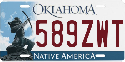 OK license plate 589ZWT