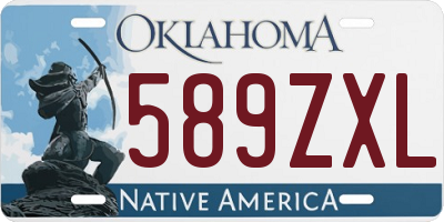 OK license plate 589ZXL