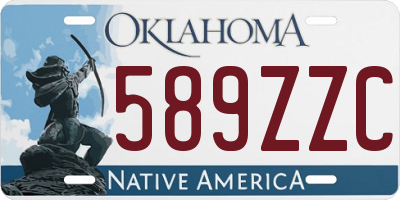 OK license plate 589ZZC