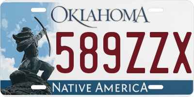 OK license plate 589ZZX