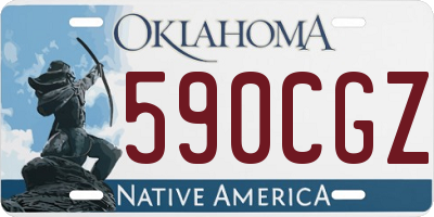 OK license plate 590CGZ