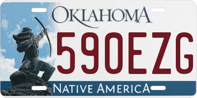 OK license plate 590EZG