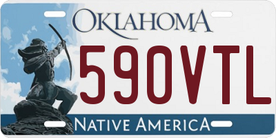 OK license plate 590VTL