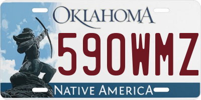 OK license plate 590WMZ