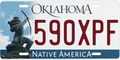 OK license plate 590XPF