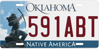 OK license plate 591ABT