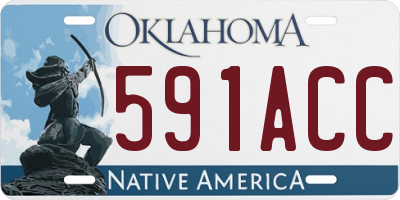 OK license plate 591ACC