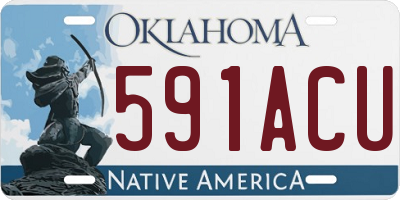 OK license plate 591ACU