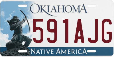 OK license plate 591AJG