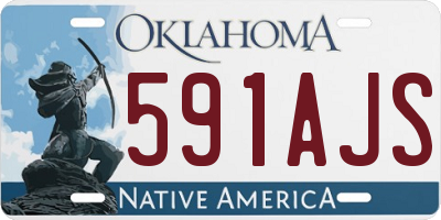 OK license plate 591AJS