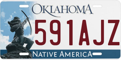 OK license plate 591AJZ